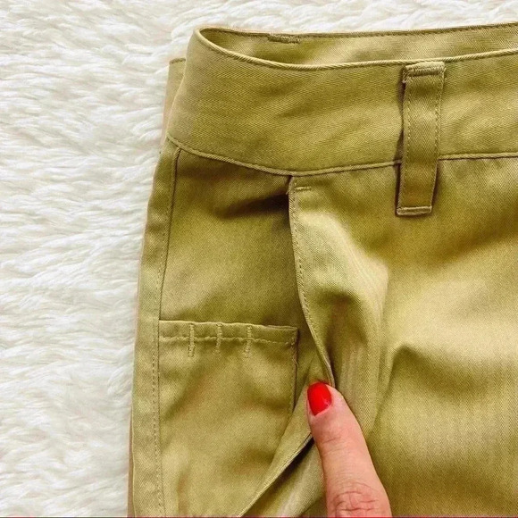 Fila Sport Mens Khaki Golf Flat Front Chino Shorts Active Polyester Size 34 - Picture 4 of 11